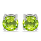 Pendientes de Plata con Peridoto de Changbai