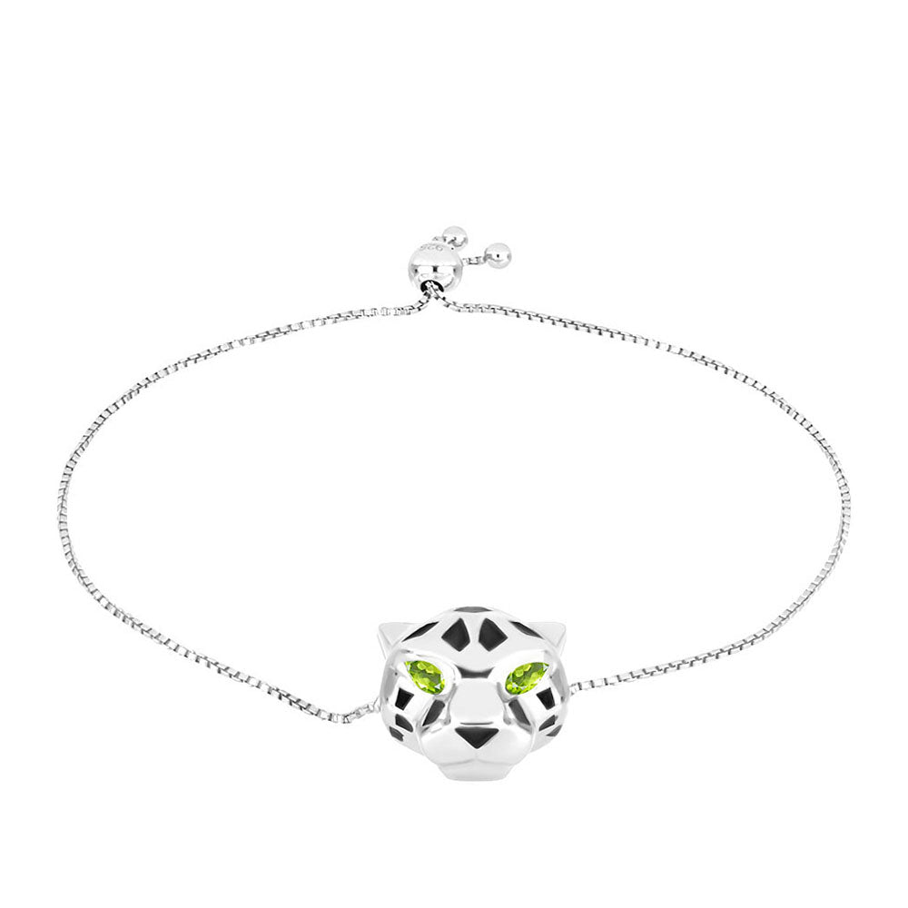 Pulsera de Plata con Peridoto de Changbai 1 