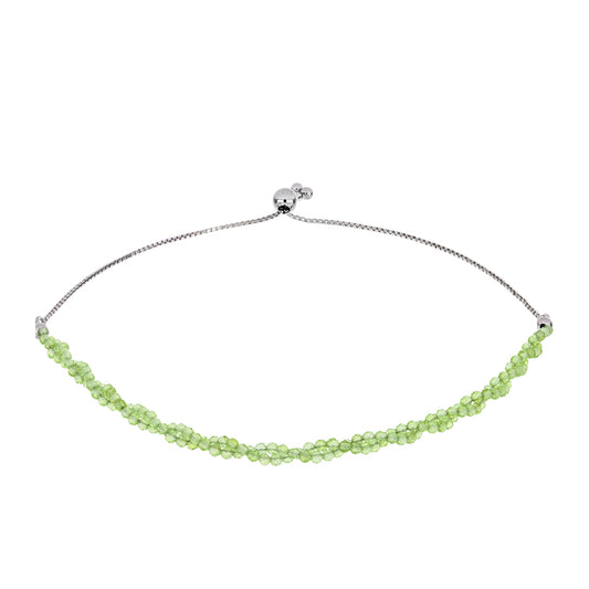 Pulsera de Plata con Peridoto de Changbai