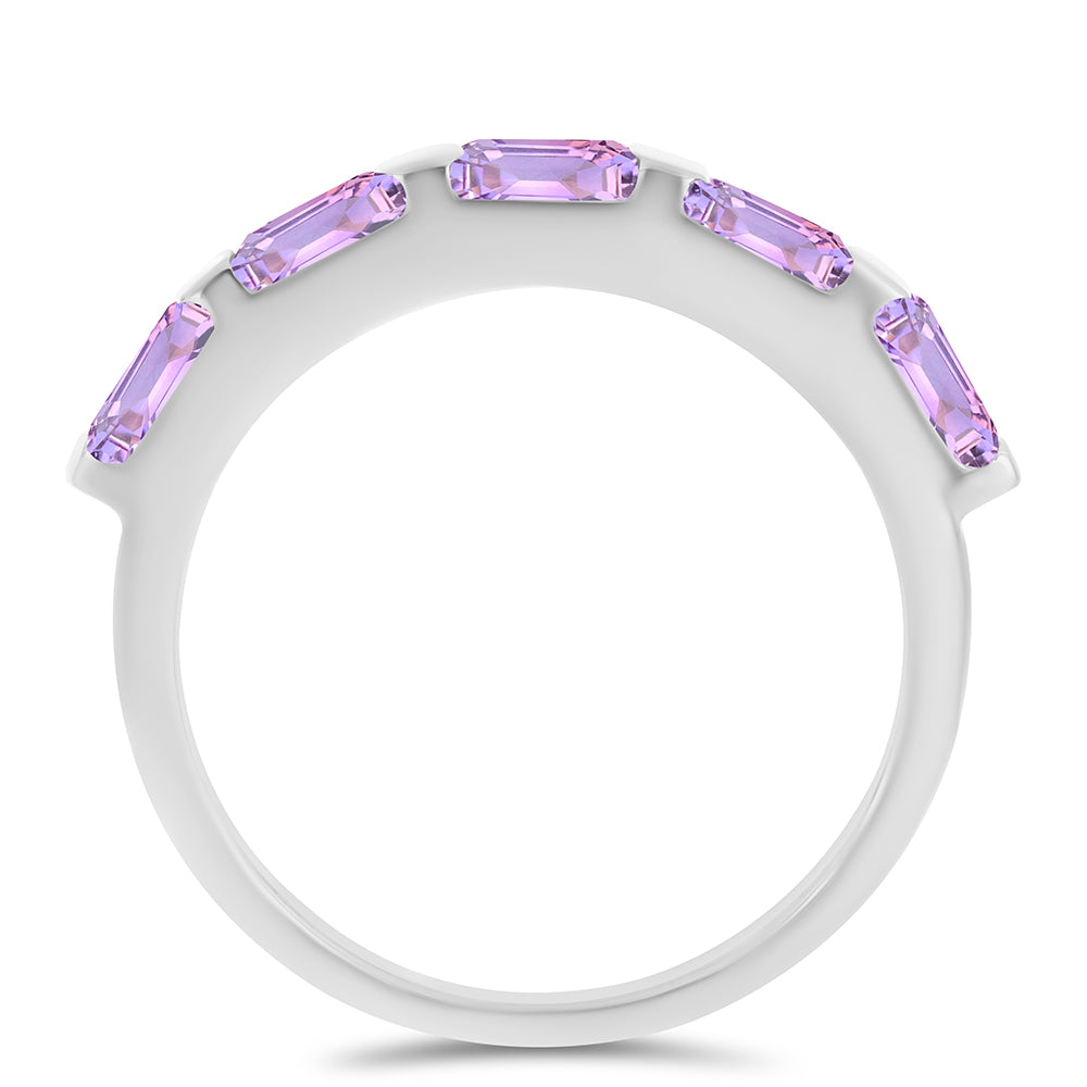 Anillo de Plata con Amatista Rosa de Francia