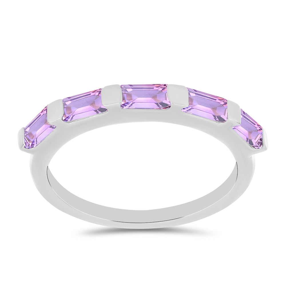 Anillo de Plata con Amatista Rosa de Francia 1 