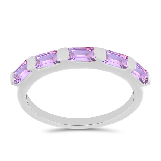 Anillo de Plata con Amatista Rosa de Francia