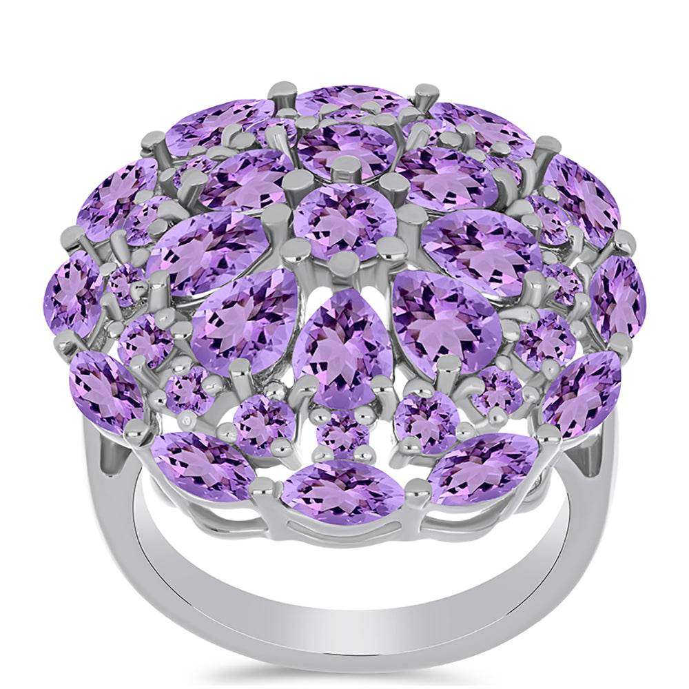 Anillo de Plata con Amatista Rosa de Francia