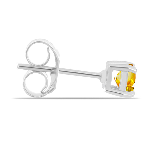 Pendientes de Plata con Citrino de los Montes Urales