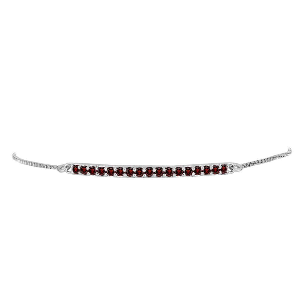 Pulsera de Plata con Granate Barton