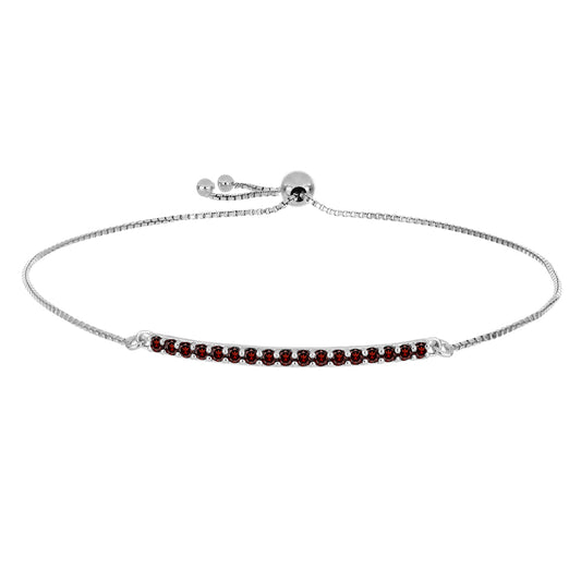 Pulsera de Plata con Granate Barton