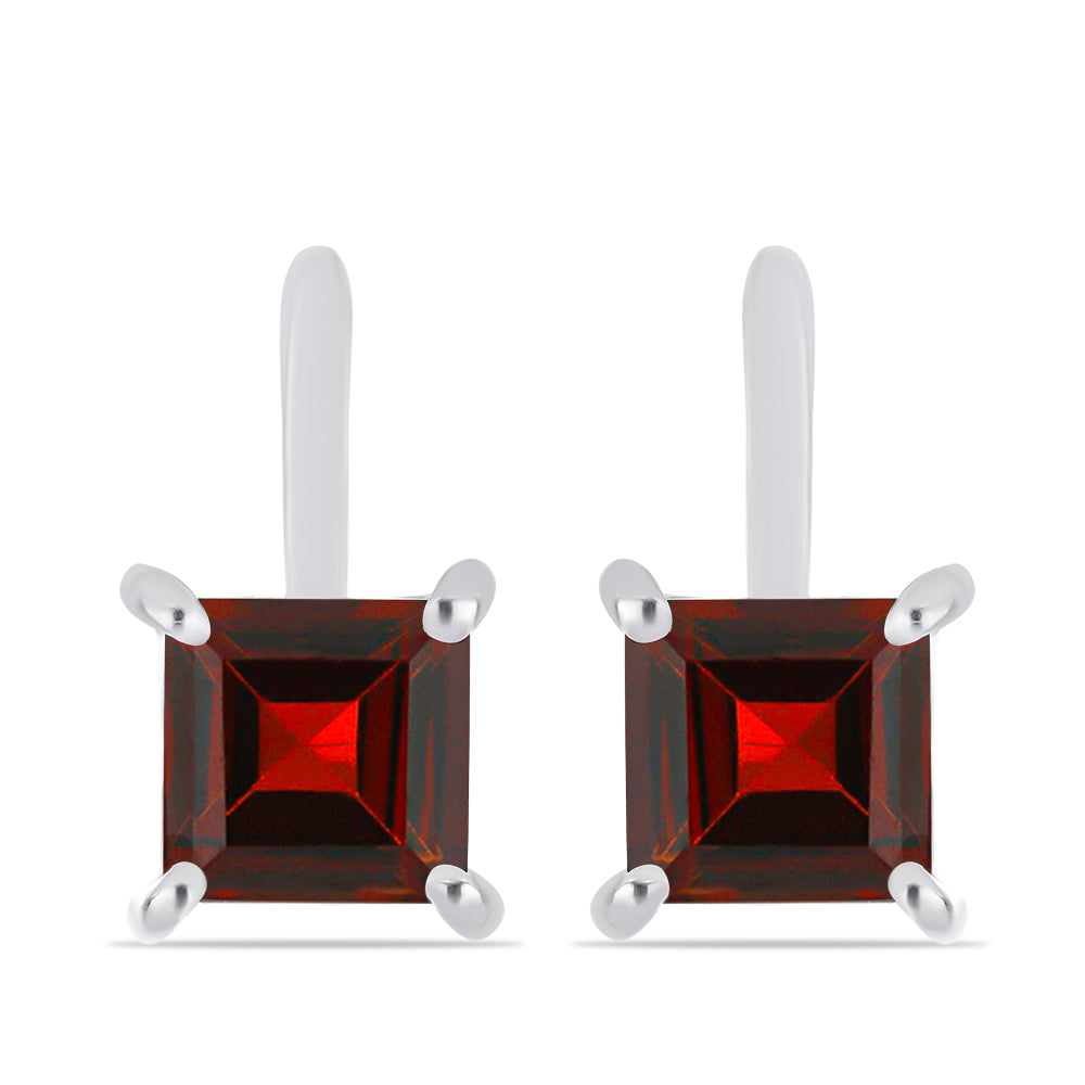 Pendientes de Plata con Granate Barton 1 