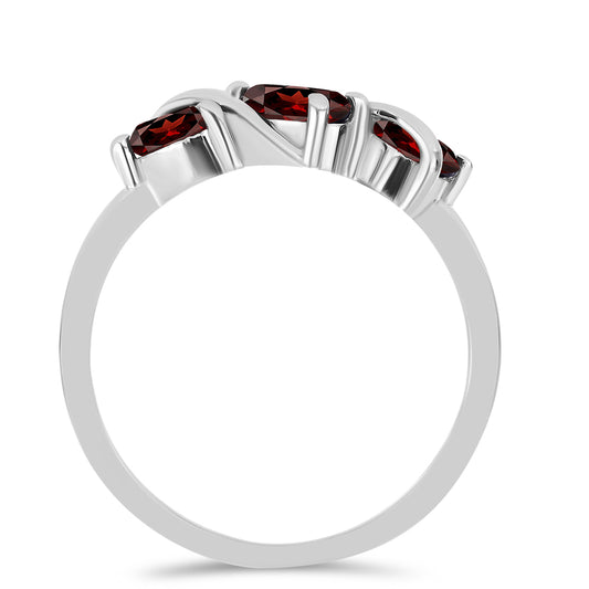 Anillo de Plata con Granate Barton