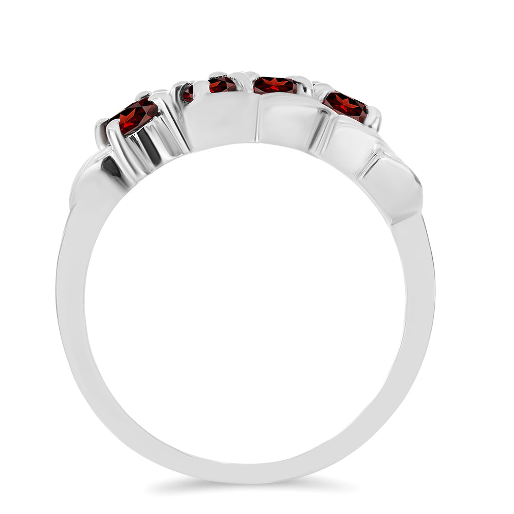 Anillo de Plata con Granate Barton 2 
