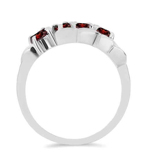 Anillo de Plata con Granate Barton