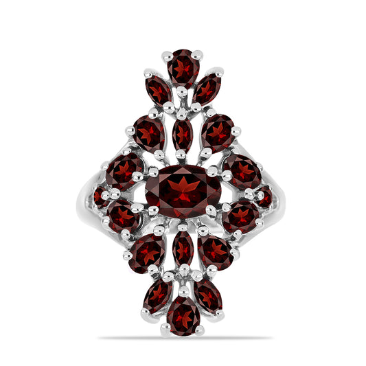 Anillo de Plata con Granate Barton