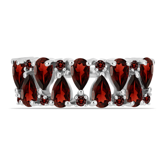 Anillo de Plata con Granate Barton