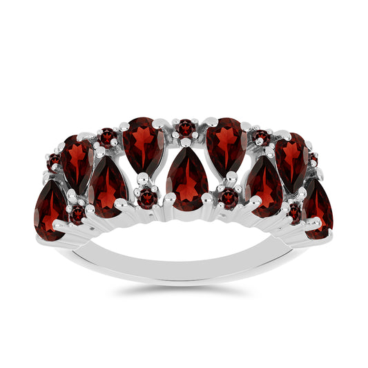 Anillo de Plata con Granate Barton