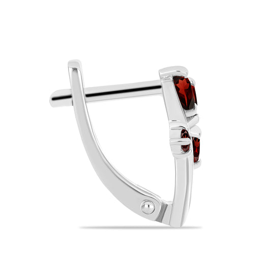 Pendientes de Plata con Granate Barton