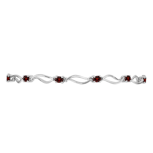 Pulsera de Plata con Granate Barton