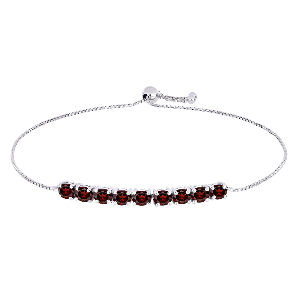 Pulsera de Plata con Granate Barton 1 