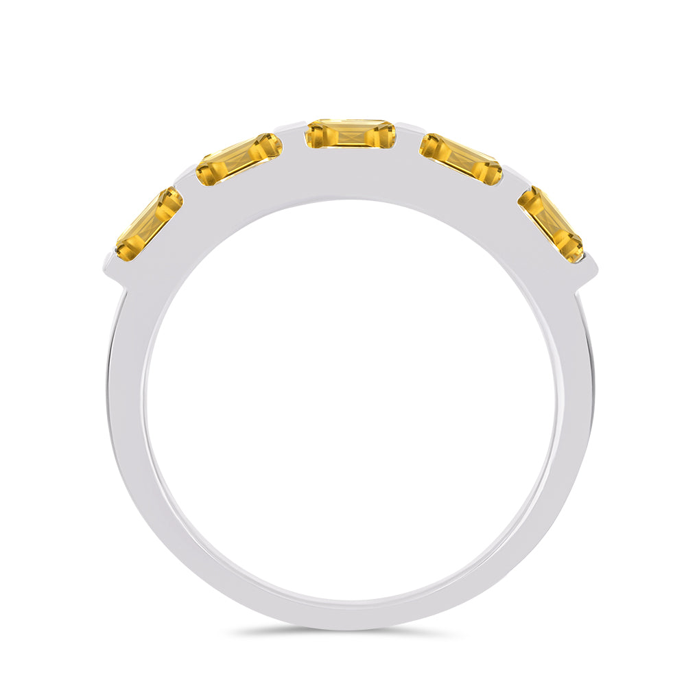 Anillo de Plata con Citrino de los Montes Urales 3 