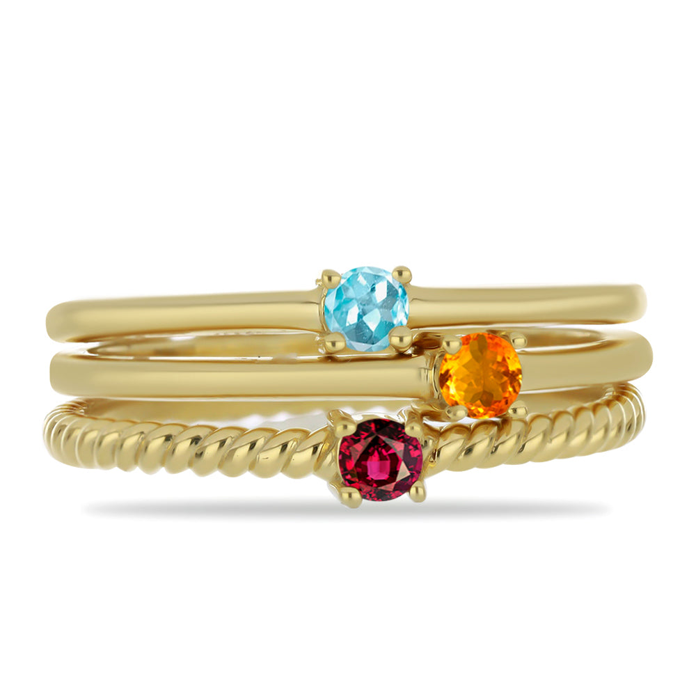 Conjunto de Plata Bañada en Oro con Granate Barton y Citrino de los Montes Urales ( Anillo )