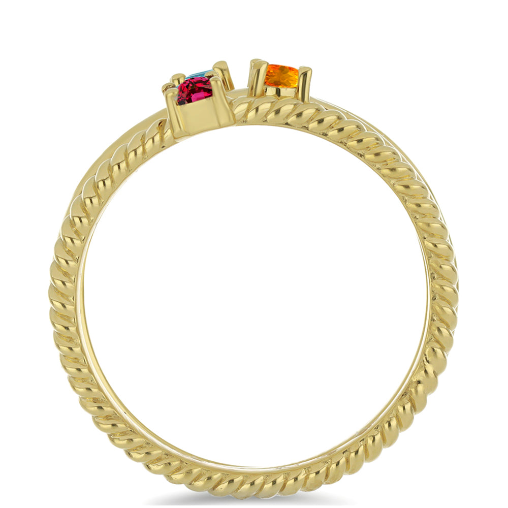 Conjunto de Plata Bañada en Oro con Granate Barton y Citrino de los Montes Urales ( Anillo ) 2 