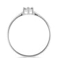 Anillo de Plata con Diamante blanco