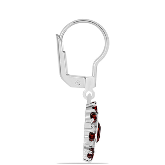 Pendientes de Plata con Granate Barton