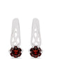 Pendientes de Plata con Granate Barton