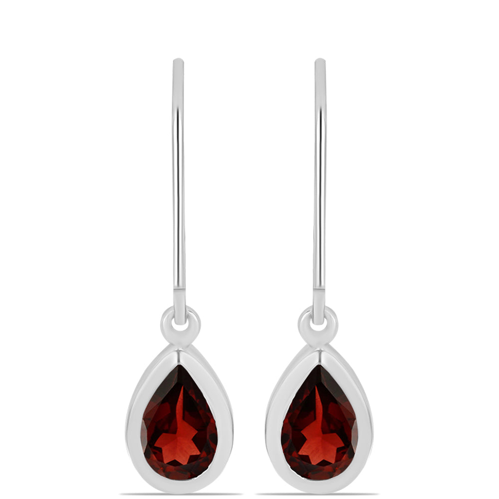 Pendientes de Plata con Granate Barton 1 