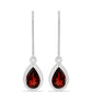 Pendientes de Plata con Granate Barton