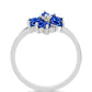 Anillo de Plata con Zafiro Azul Australiano