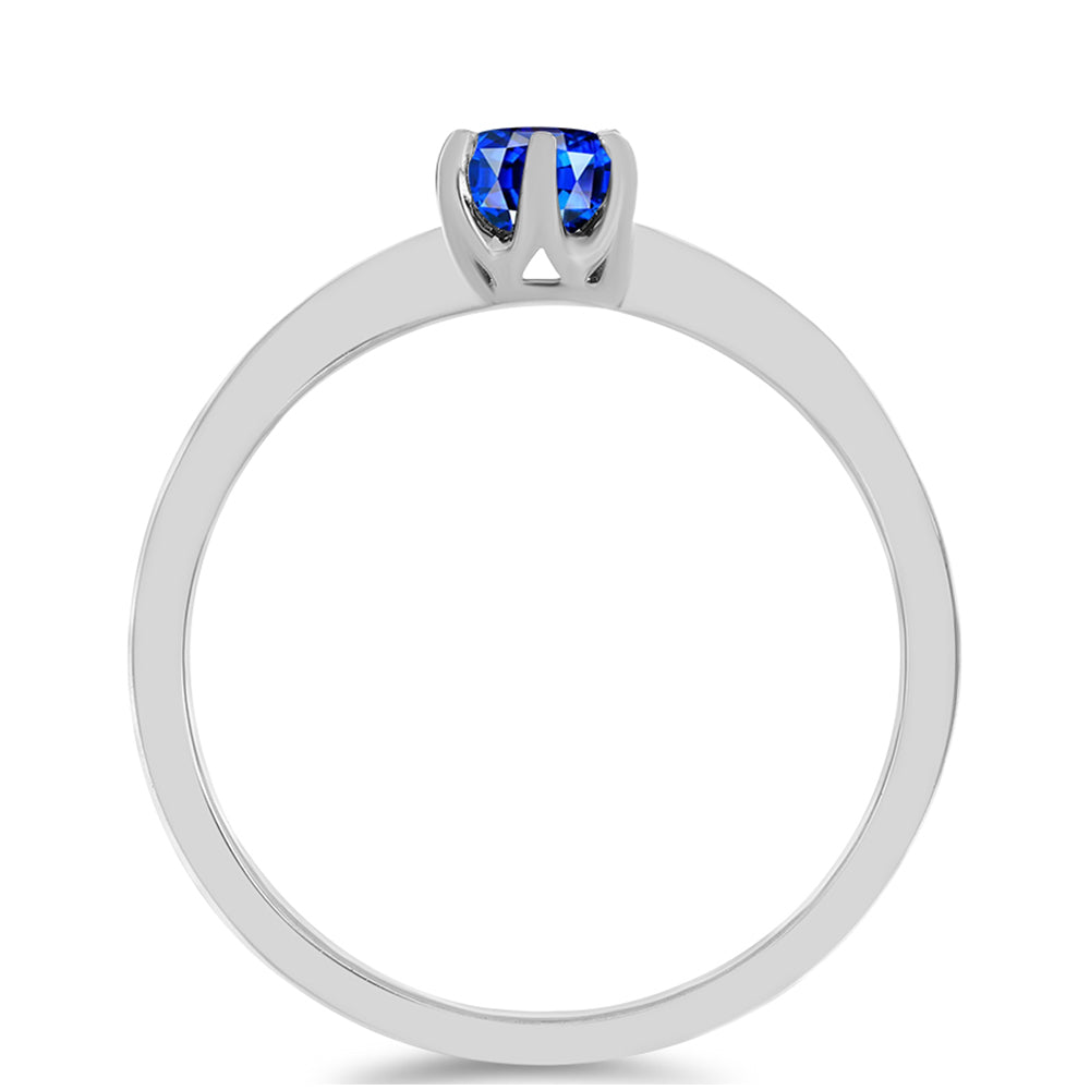 Anillo de Plata con Zafiro Azul Australiano 2 