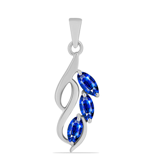 Colgante de Plata con Zafiro Azul Australiano