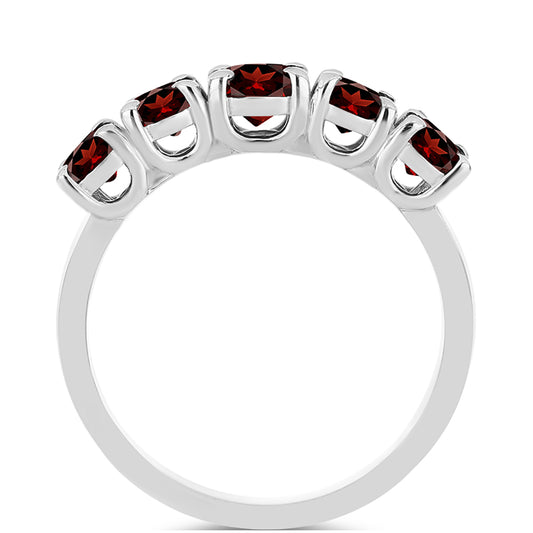 Anillo de Plata con Granate Barton