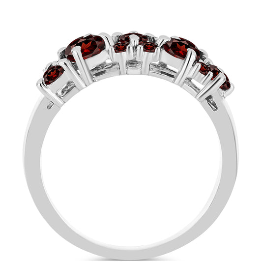 Anillo de Plata con Granate Barton