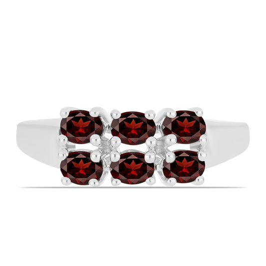 Anillo de Plata con Granate Barton