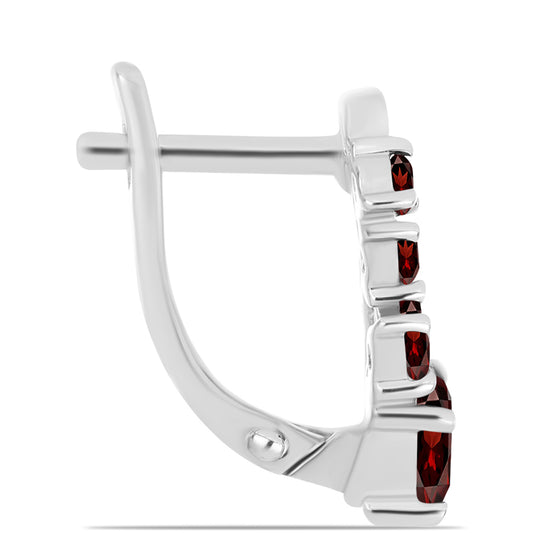 Pendientes de Plata con Granate Barton