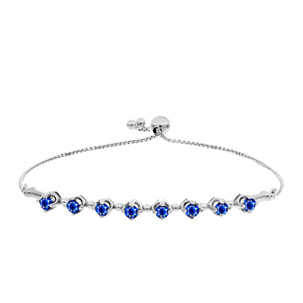 Pulsera de Plata con Zafiro Azul Australiano 1 