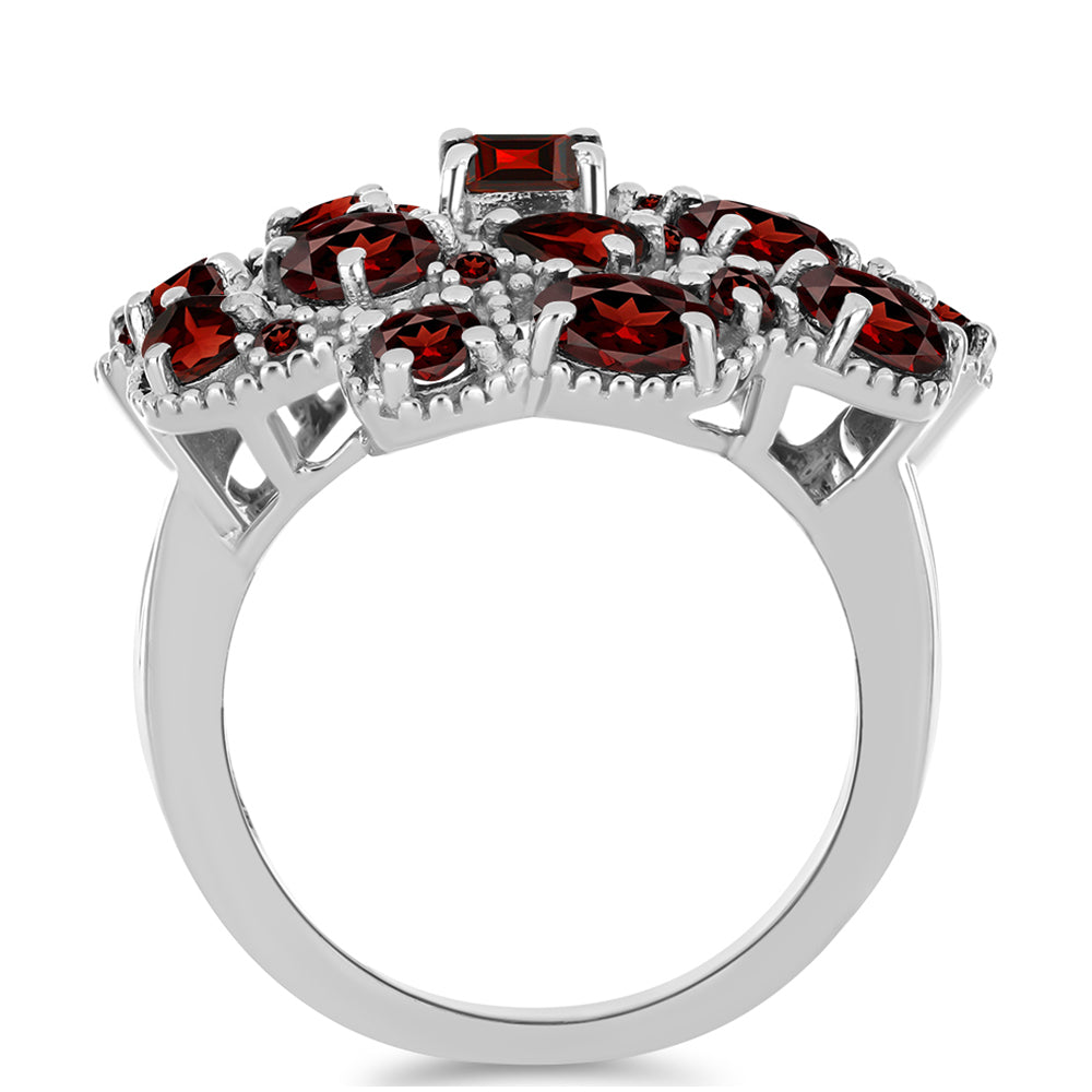 Anillo de Plata con Granate Barton