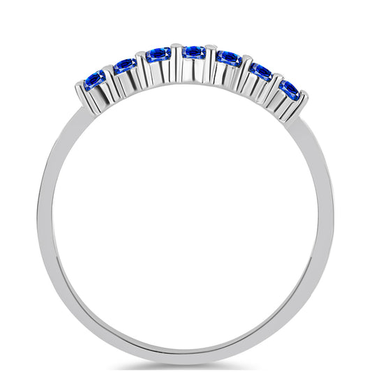 Anillo de Plata con Zafiro Azul Australiano