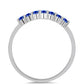 Anillo de Plata con Zafiro Azul Australiano