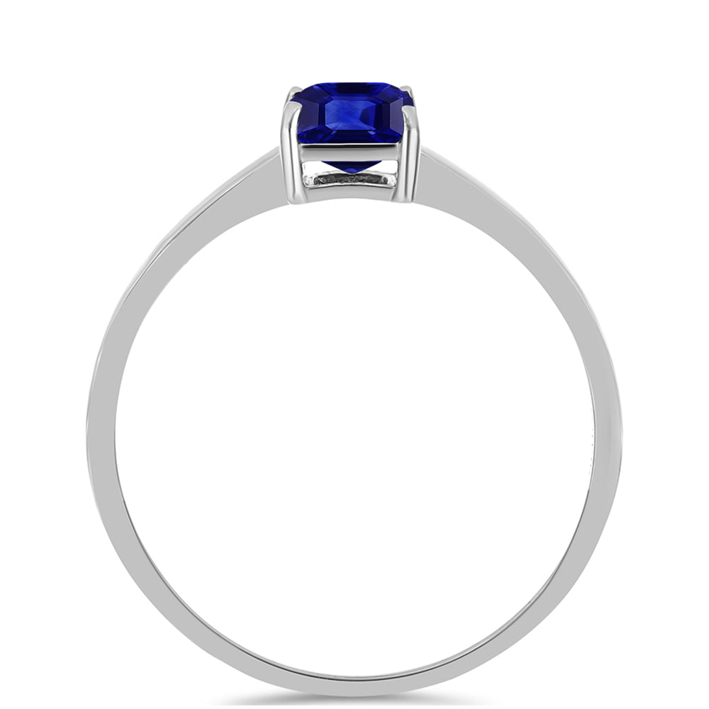 Anillo de Plata con Zafiro Azul Australiano 2 