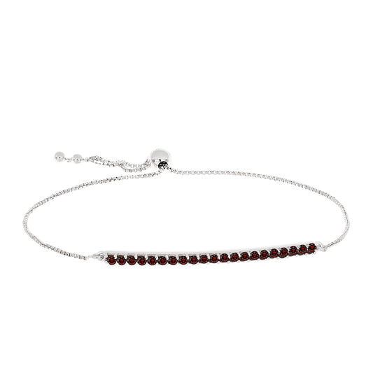 Pulsera de Plata con Granate Barton