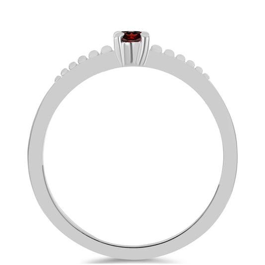 Anillo de Plata con Granate Barton