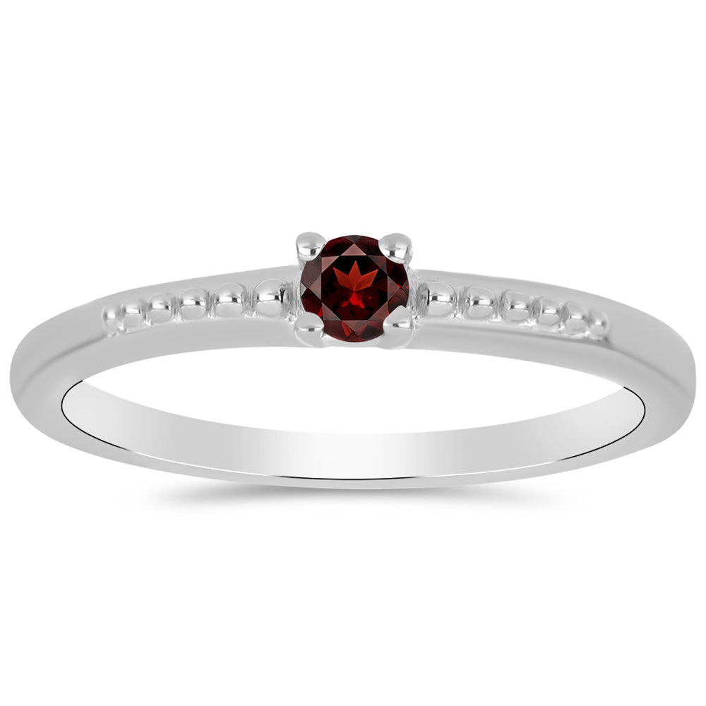 Anillo de Plata con Granate Barton 3 