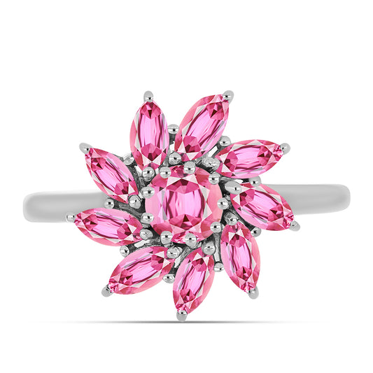 Anillo de Plata con Turmalina Rosa de Pelmadulla