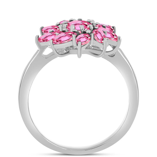 Anillo de Plata con Turmalina Rosa de Pelmadulla
