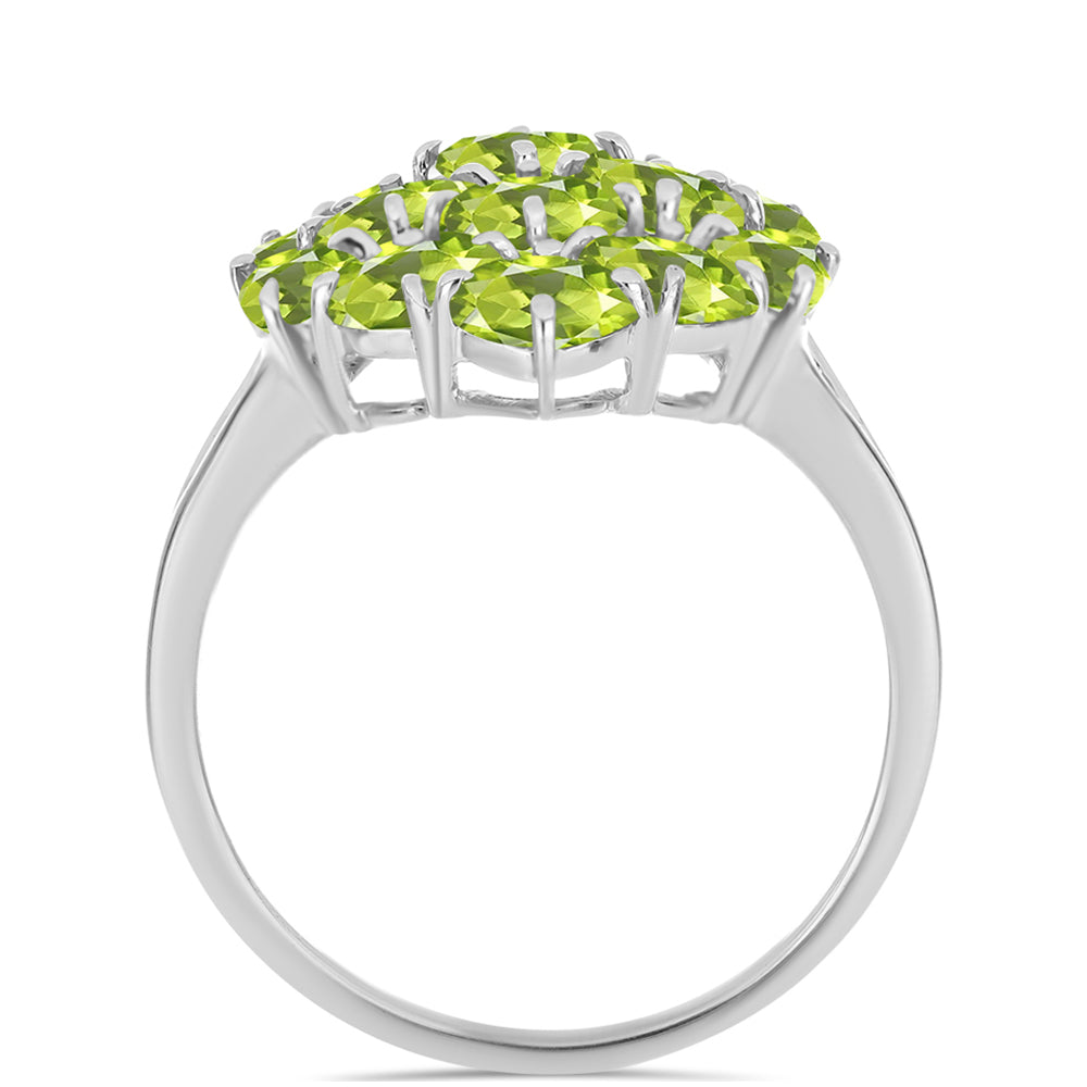 Anillo de Plata con Peridoto de Changbai 2 