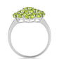 Anillo de Plata con Peridoto de Changbai