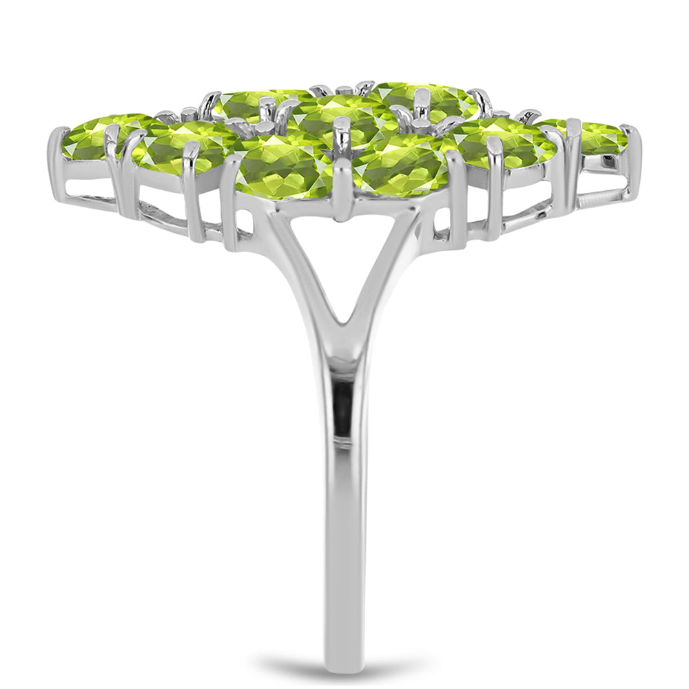 Anillo de Plata con Peridoto de Changbai 4 