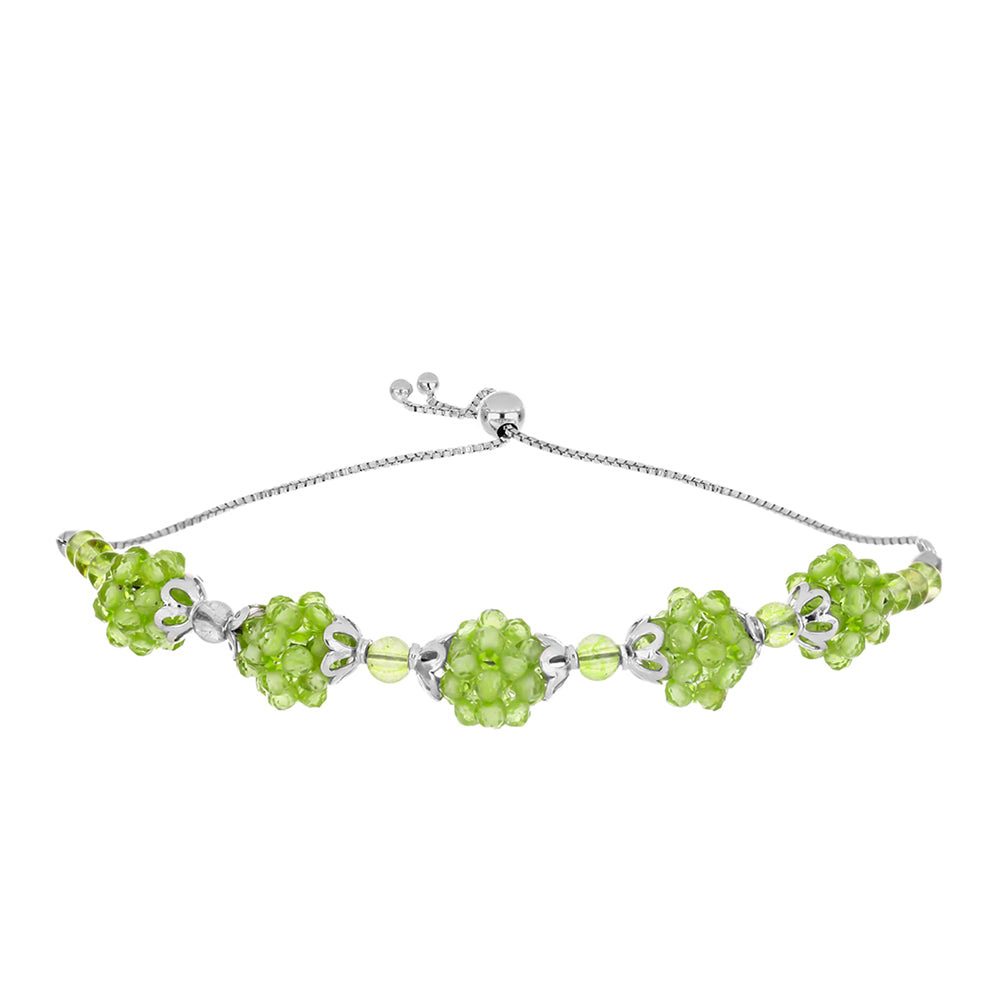 Pulsera de Plata con Peridoto de Changbai 1 