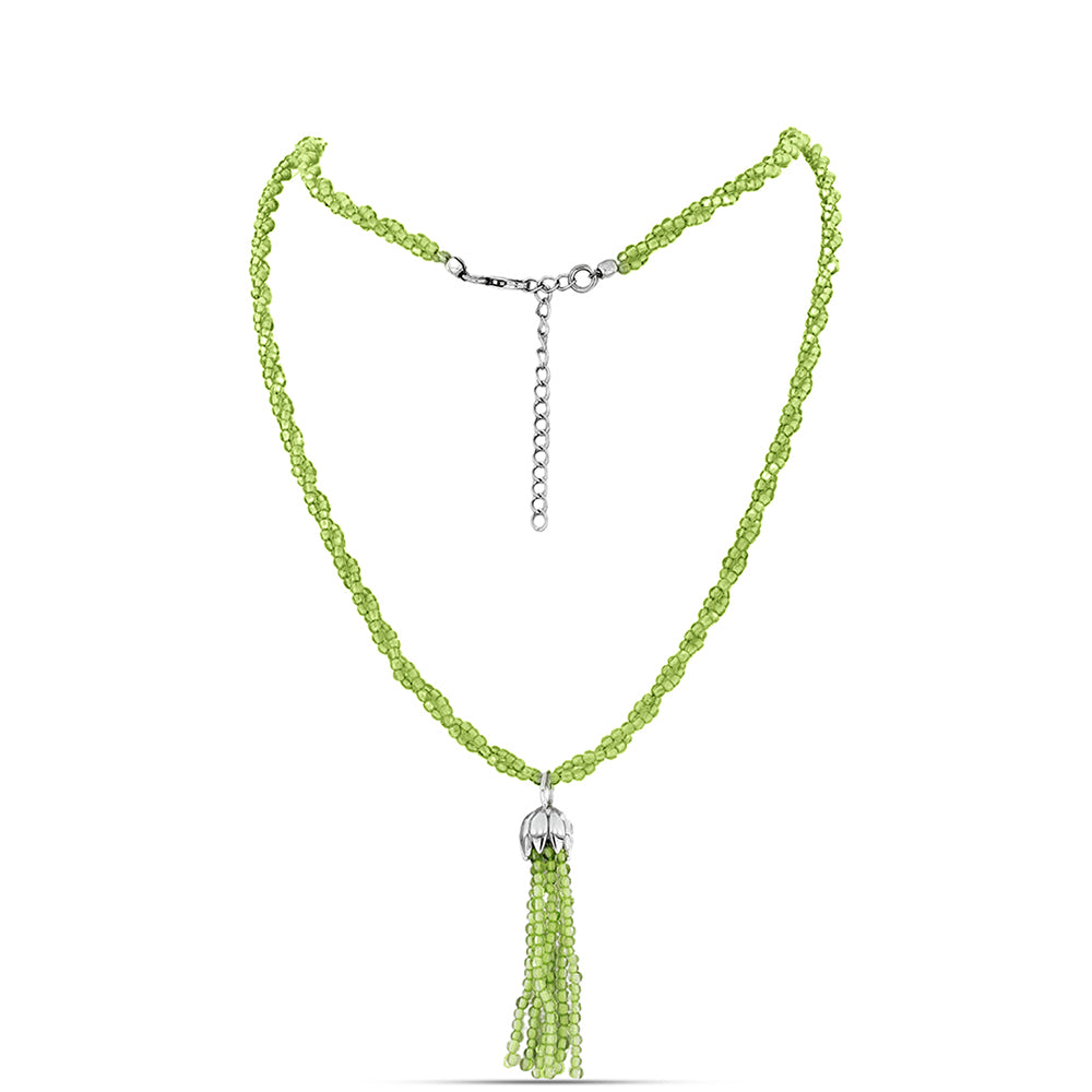 Collar de Plata con Peridoto de Changbai